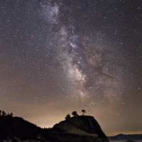 Milky Way Over Bonsai Rock